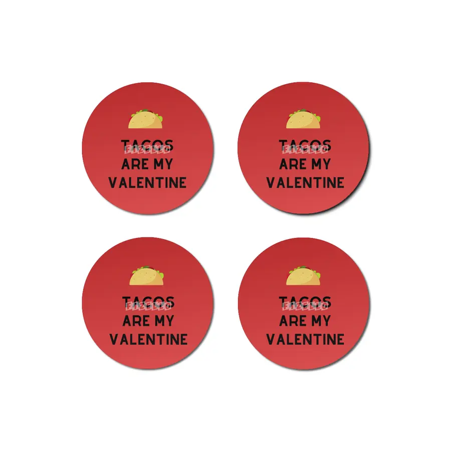 Tacos are my valentine Bardak Altlığı