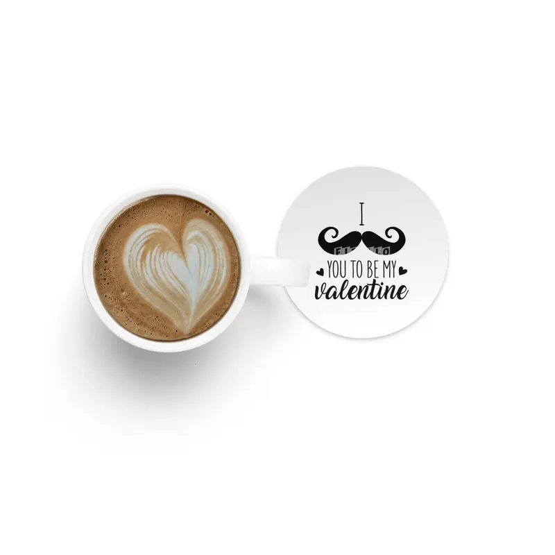 I Moustache You To Be My Valentine Bardak Altlığı