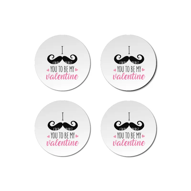 I Moustache You To Be My Valentine Bardak Altlığı