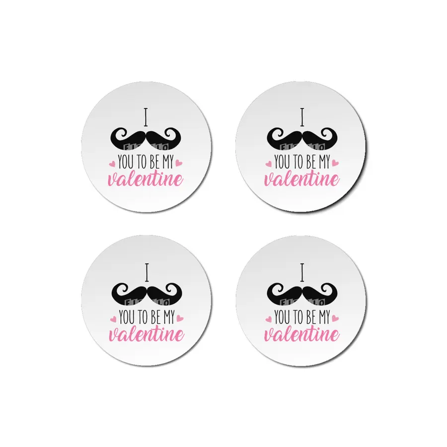 I Moustache You To Be My Valentine Bardak Altlığı