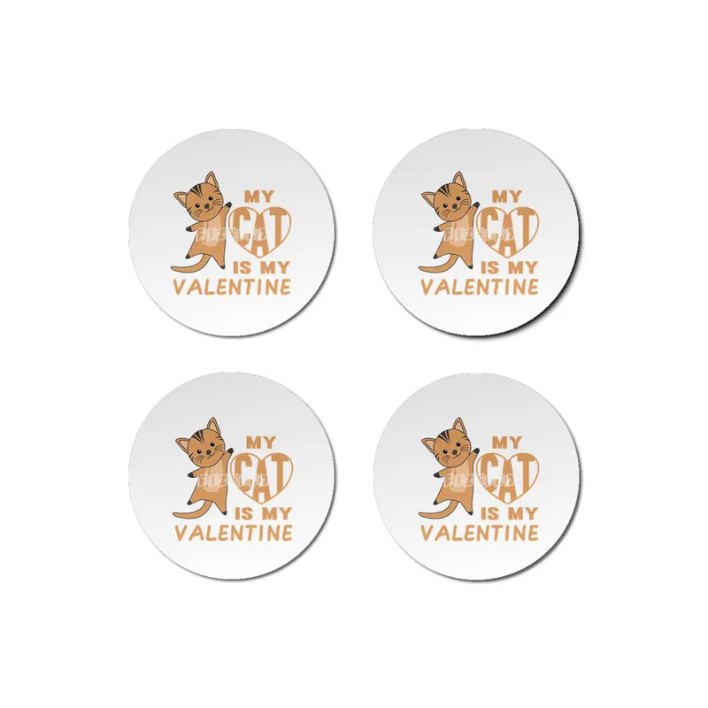 My Cat Is My Valentine Cute Cats For Women Bardak Altlığı