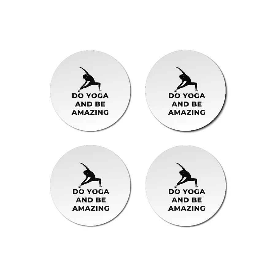 Be Amazing Yoga Cute Funny Bardak Altlığı