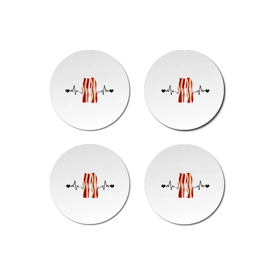 bacon heartbeat Bardak Altlığı