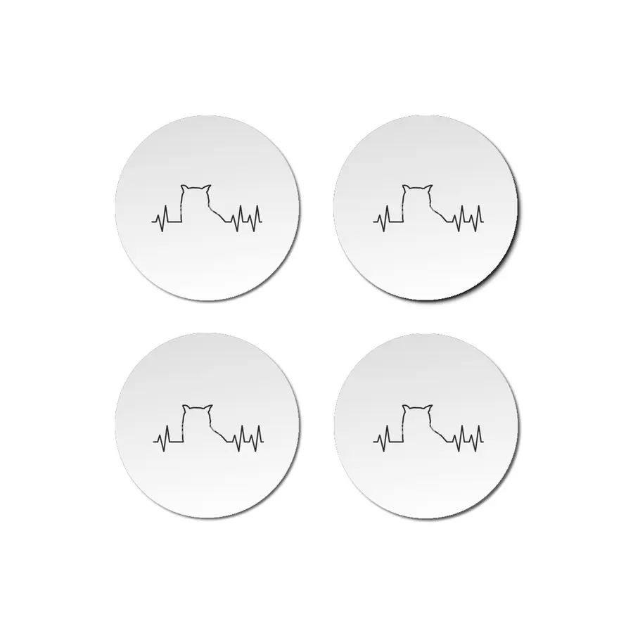 Owl Heartbeat Bardak Altlığı