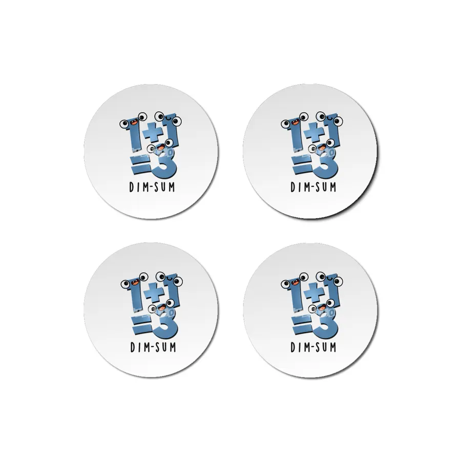Dim Sum Cute Dimsum Math Pun Bardak Altlığı