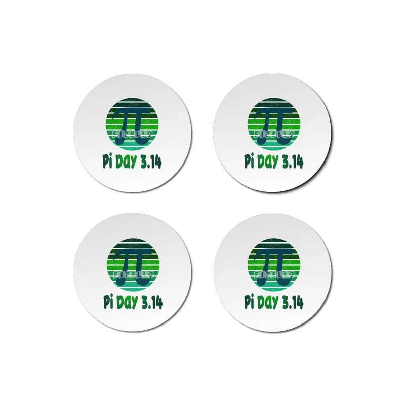Fun Retro Pi Day 3.14 Vintage Design Bardak Altlığı