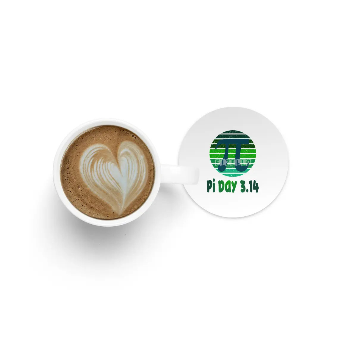 Fun Retro Pi Day 3.14 Vintage Design Bardak Altlığı
