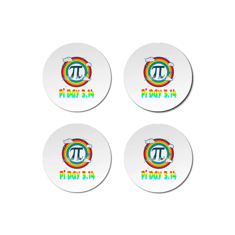 Fun Retro Pi Day 3.14 Vintage Design Bardak Altlığı