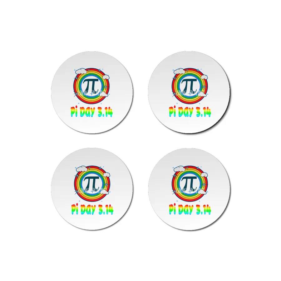 Fun Retro Pi Day 3.14 Vintage Design Bardak Altlığı