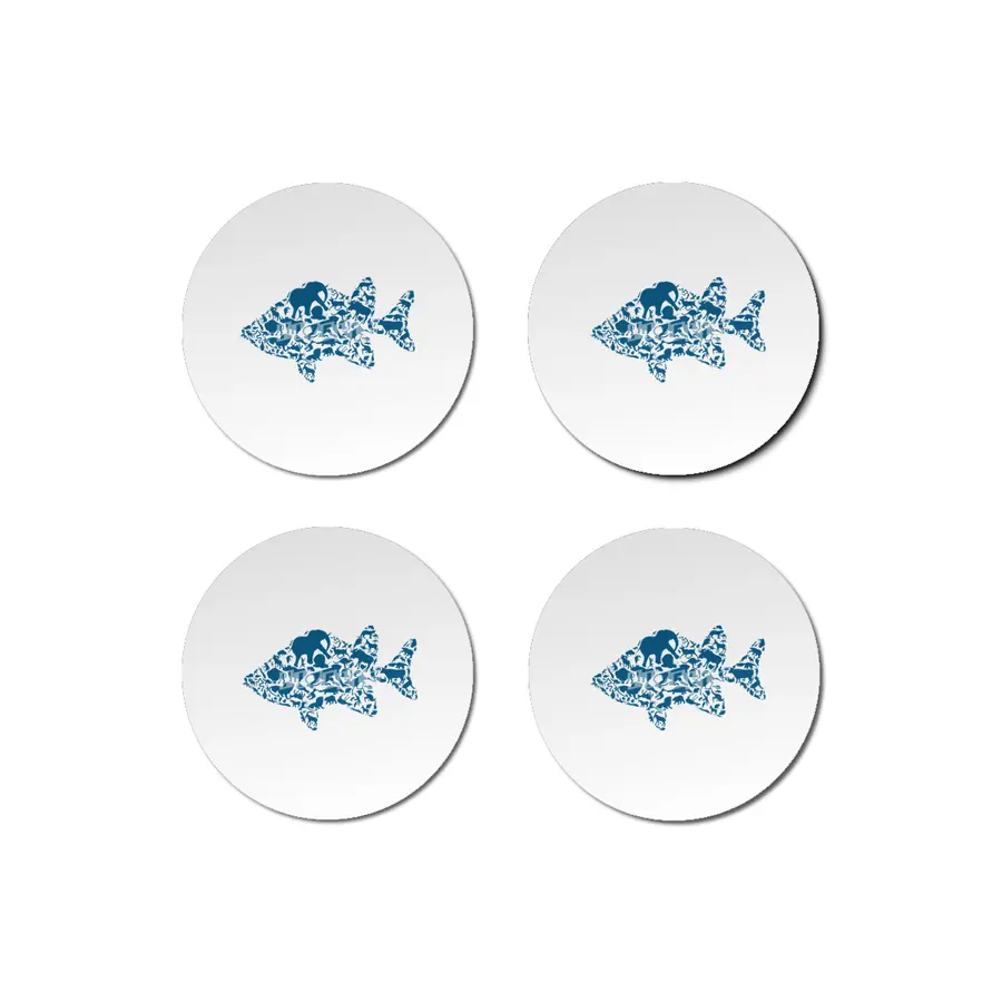 Fish an animal Bardak Altlığı