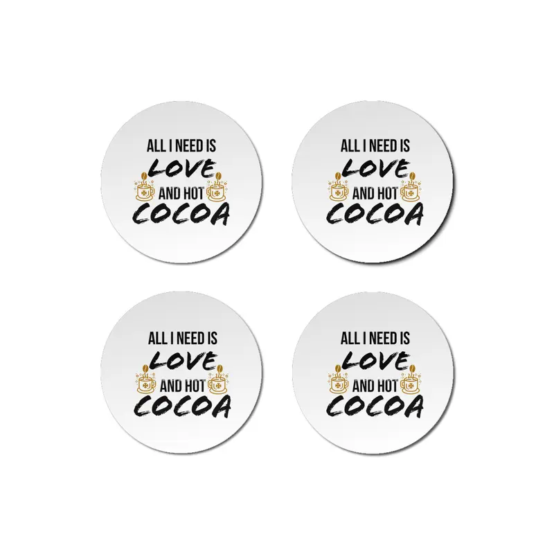 All I need is love and hot cocoa Bardak Altlığı