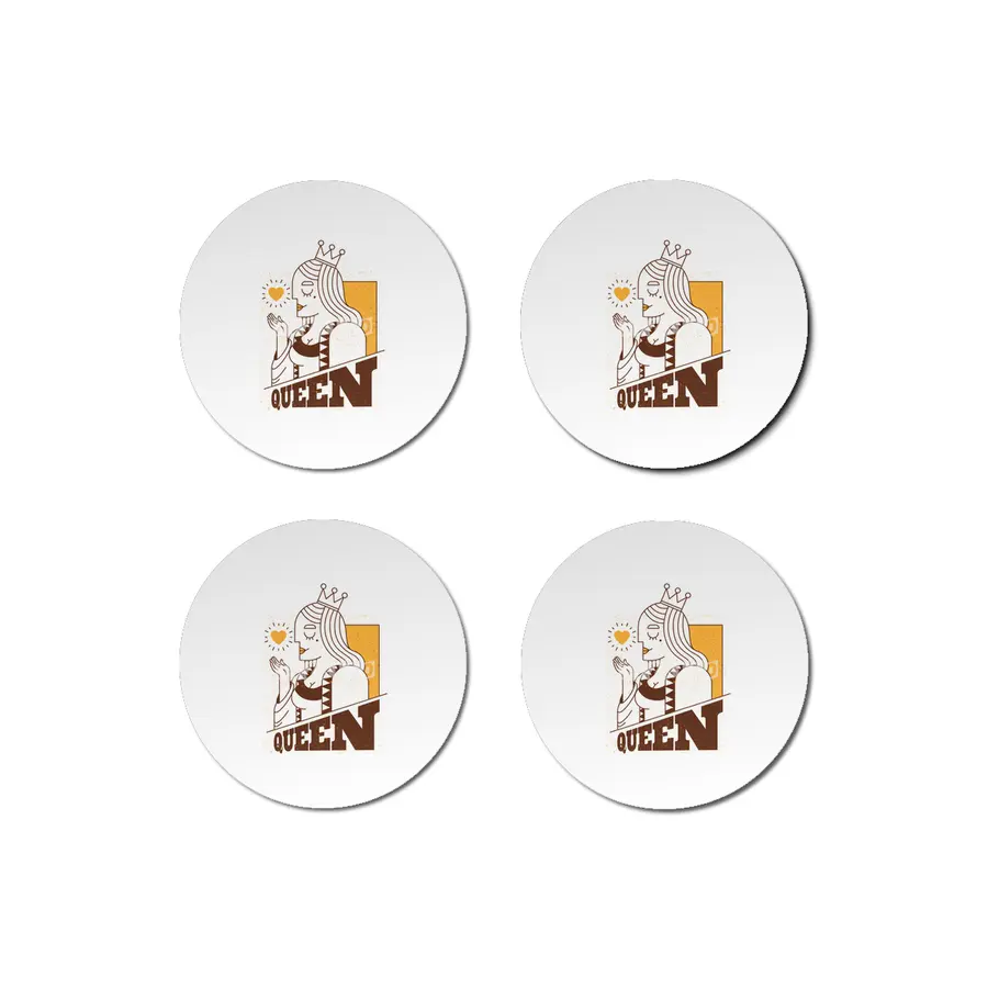Queen of Hearts Bardak Altlığı