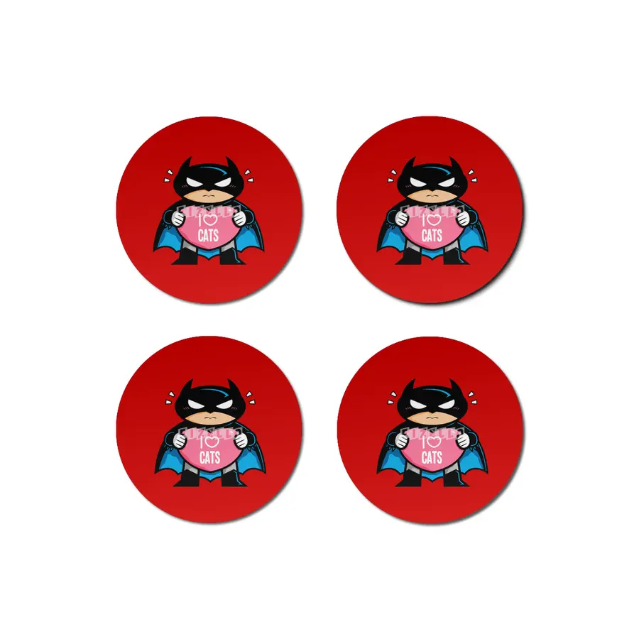 Bat Heart Cats Bardak Altlığı