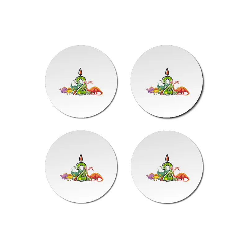 2nd Birthday Dinosaur two years old Dino Gift Boy Bardak Altlığı