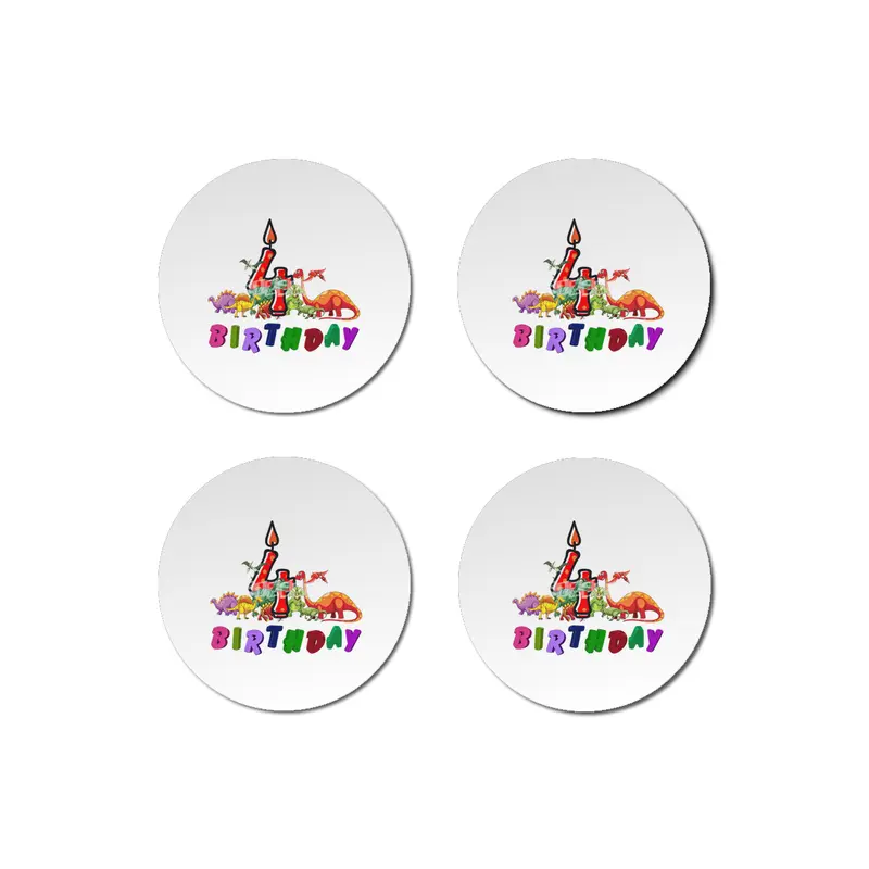 4th Birthday Dinosaur Dino Gift Boy four years old Bardak Altlığı