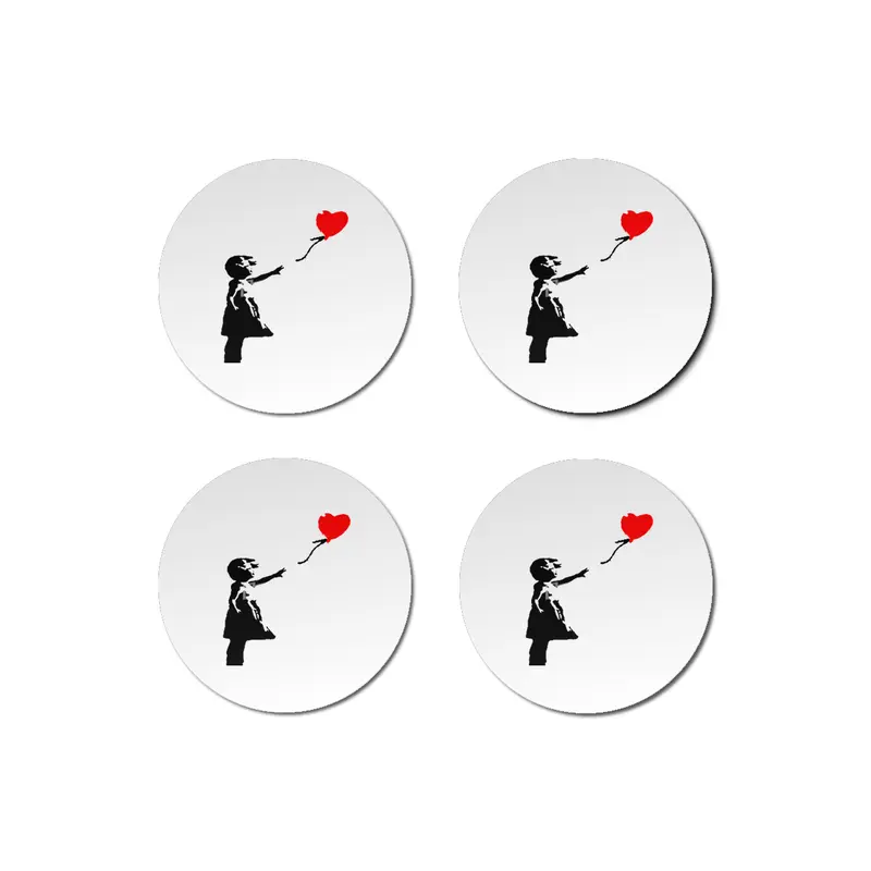 Banksy -  Red Balloon Bardak Altlığı