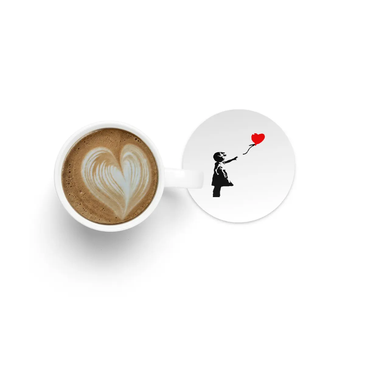 Banksy -  Red Balloon Bardak Altlığı