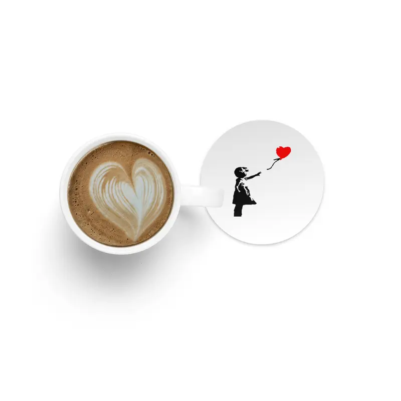 Banksy -  Red Balloon Bardak Altlığı
