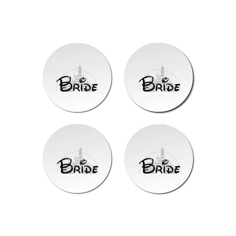 Disney Bride BLACK FONT Bardak Altlığı