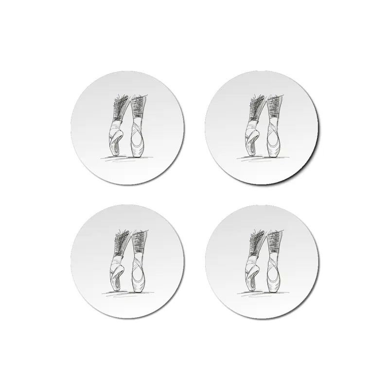 Dance ballerina girl ballet silhouettes Bardak Altlığı