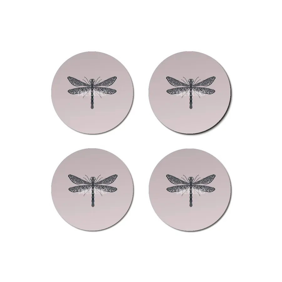 Dragonfly illustration Bardak Altlığı