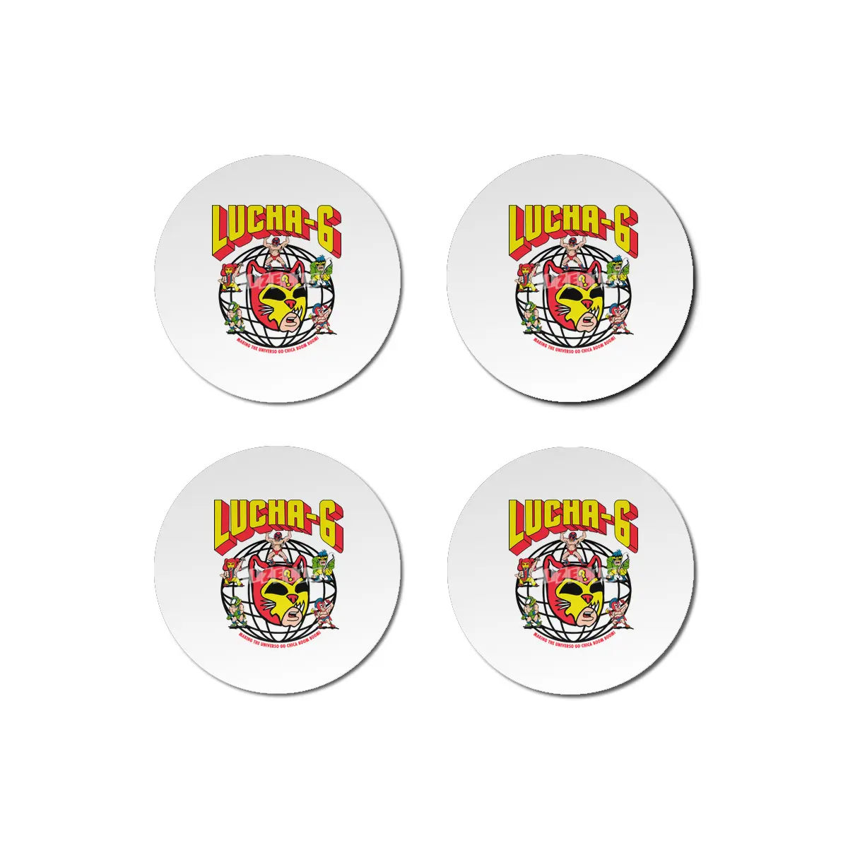 Lucha-6 World Wide Bardak Altlığı