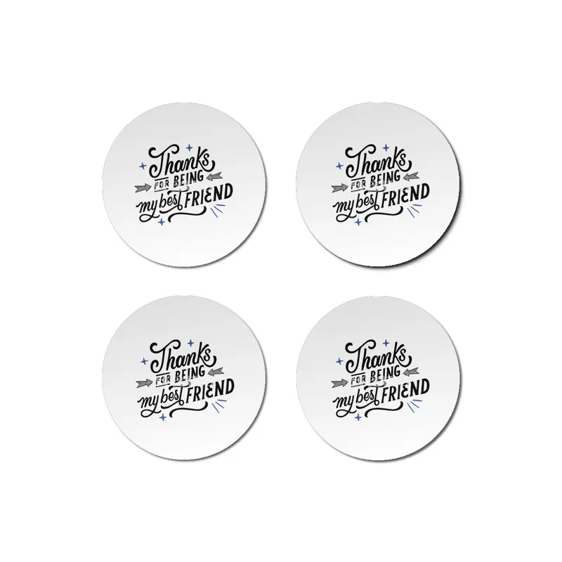 Thanks for Being My Best Friend: Heartwarming Designs for Special Bonds Bardak Altlığı