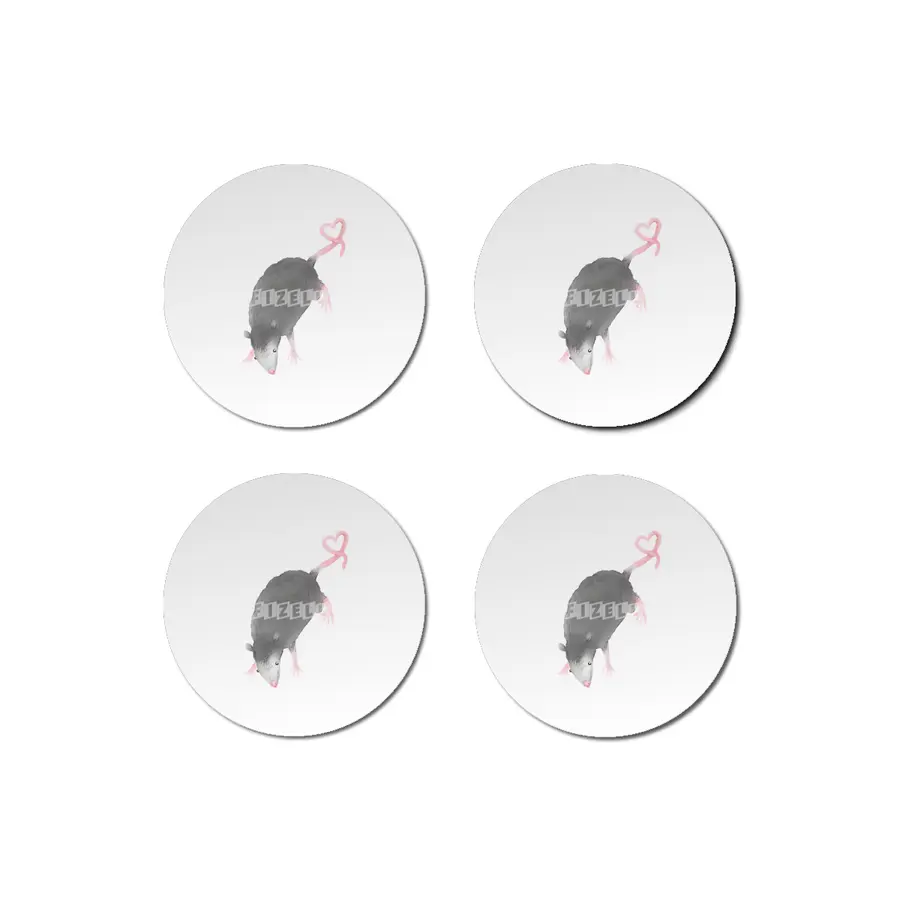 Lovely Possum Sticker Bardak Altlığı