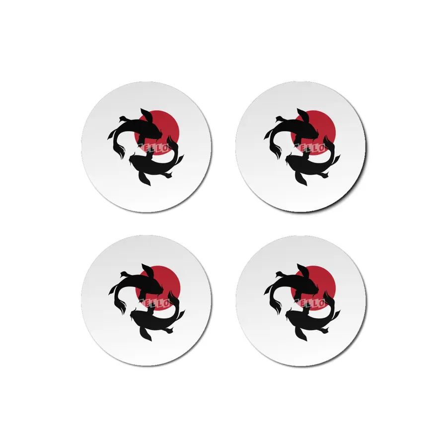 koi fishes Bardak Altlığı
