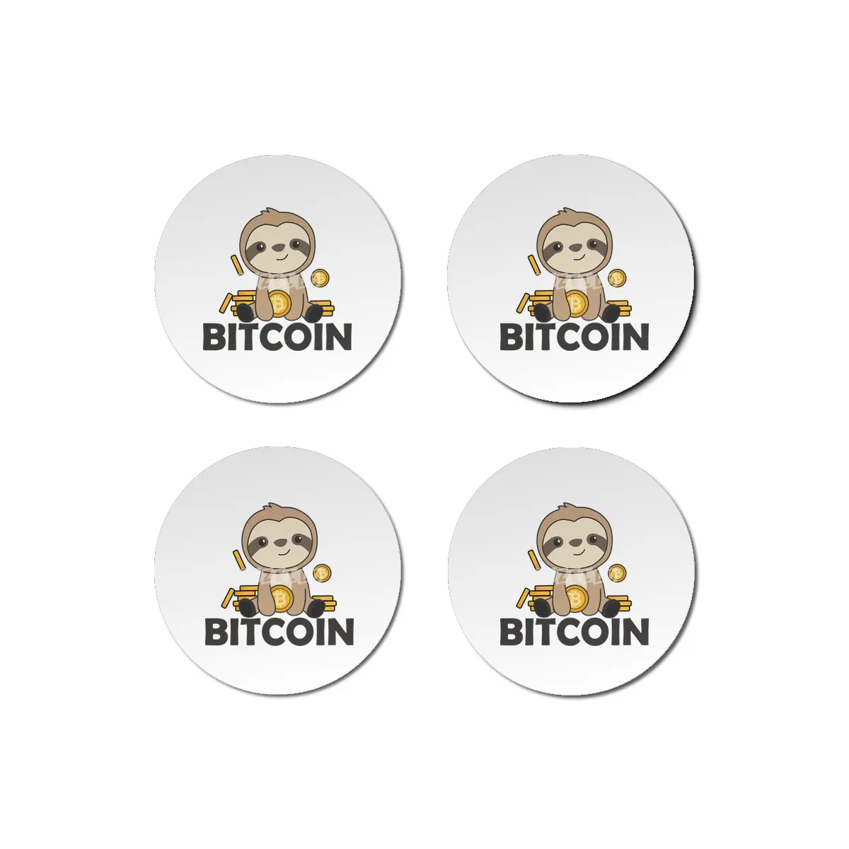Bitcoin Faultier Coins Hold Digital Currency Bardak Altlığı