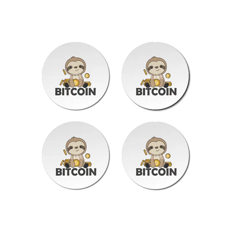 Bitcoin Faultier Coins Hold Digital Currency Bardak Altlığı