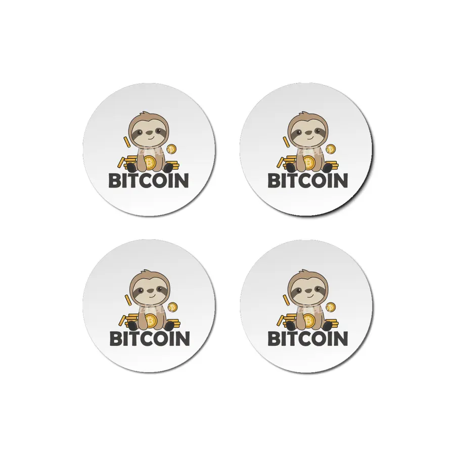 Bitcoin Faultier Coins Hold Digital Currency Bardak Altlığı