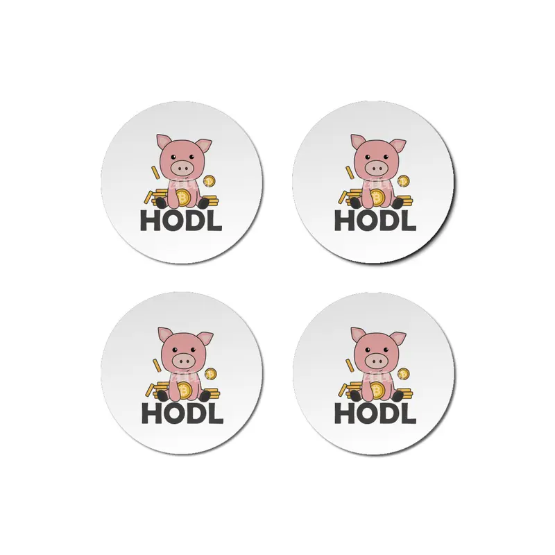 Bitcoin Piggy Bank Hodl Coins Hold Digital Bardak Altlığı
