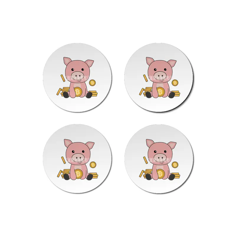 Bitcoin Piggy Bank Hodl Coins Hold Digital Bardak Altlığı