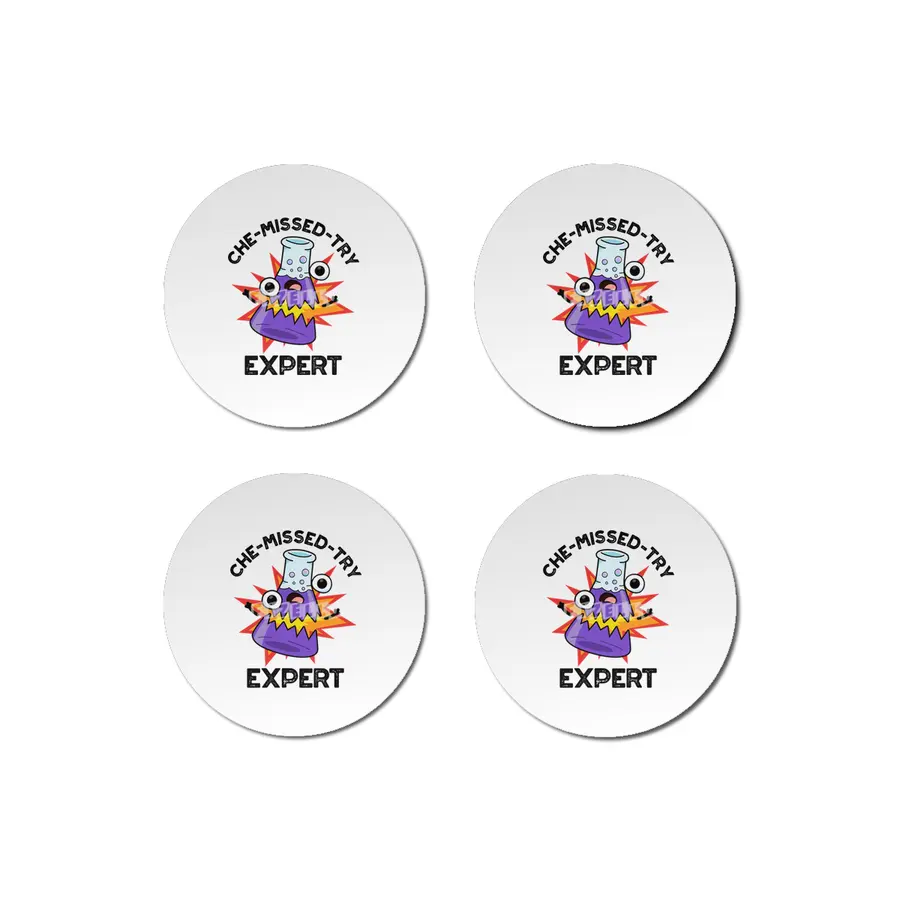 Che-missed-Try Funny Science Chemistry Pun Bardak Altlığı