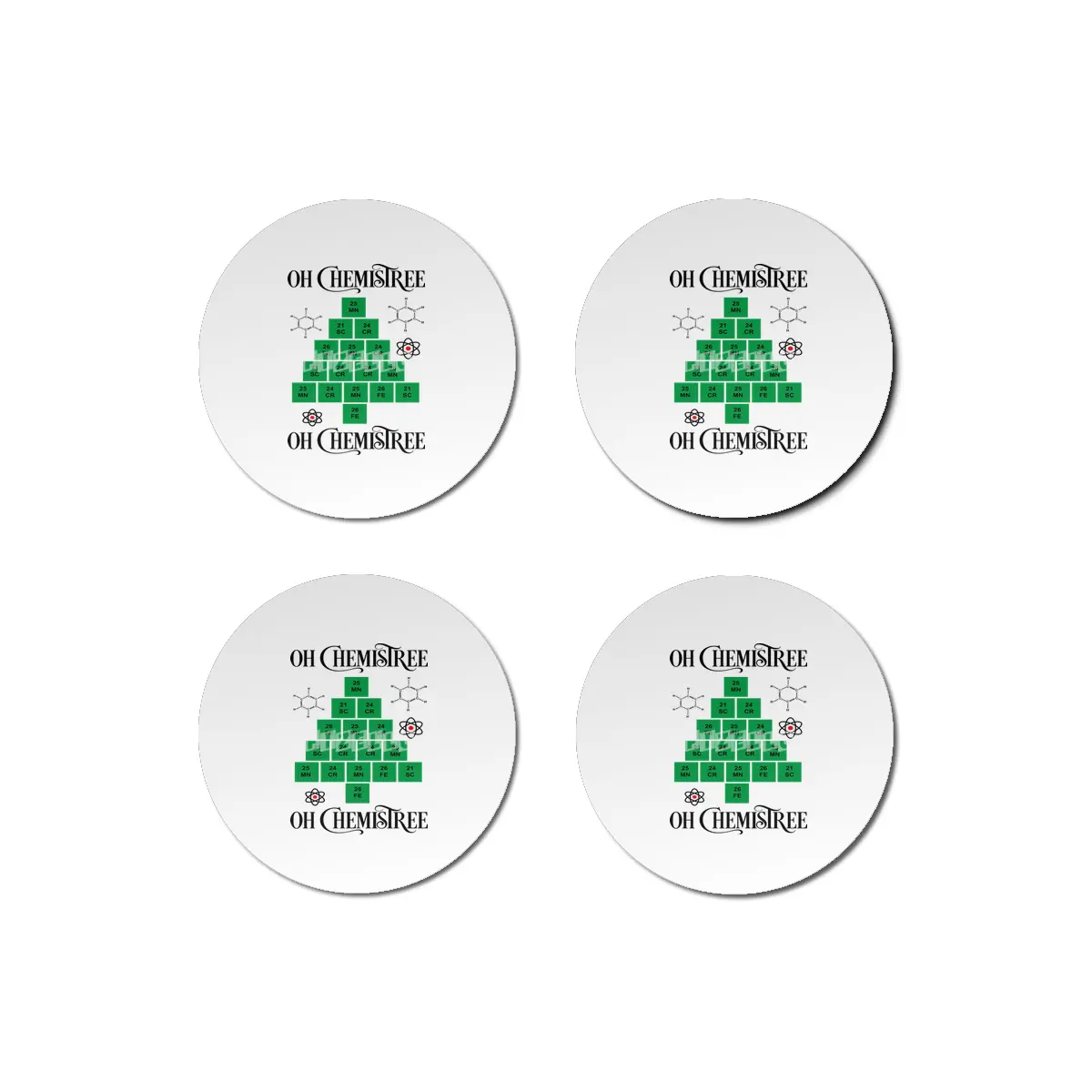 Chemistry Ugy Christmas Sweater Bardak Altlığı