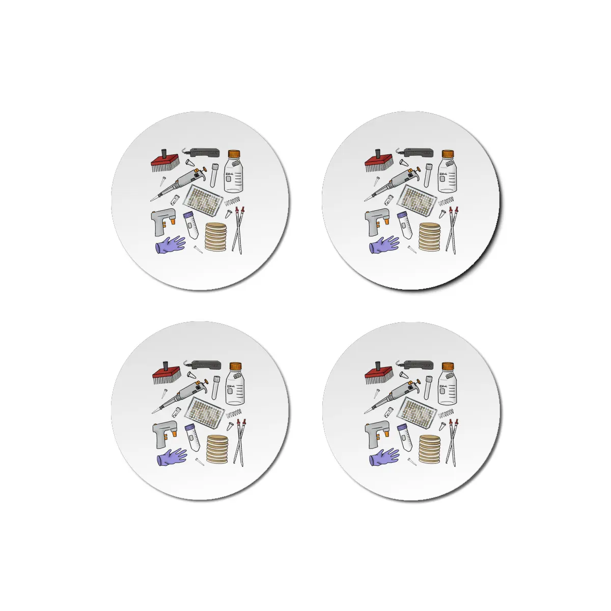 Tools of the Trade - Microbiology - APARREL Bardak Altlığı
