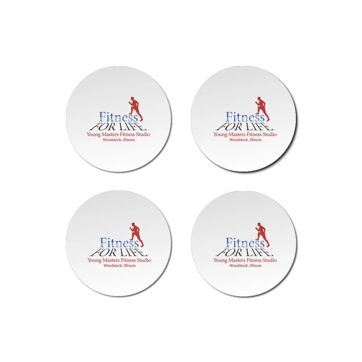 Fitness Logo for light colored Bardak Altlığı