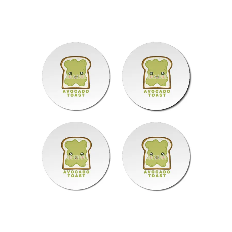Happy Avocado Toast Bardak Altlığı