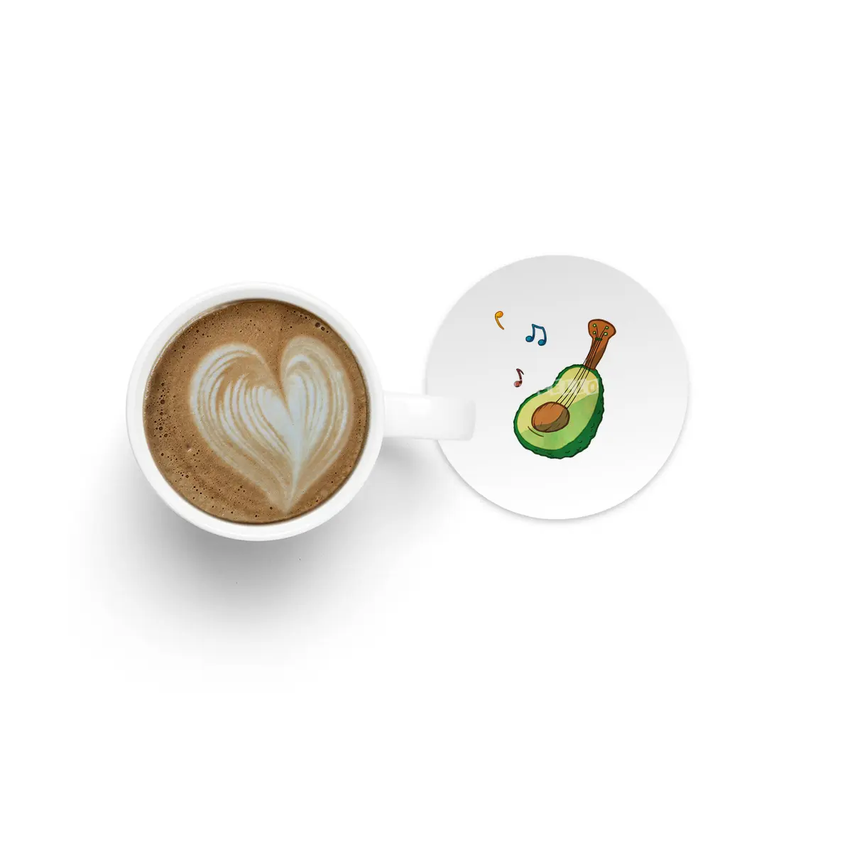 Avocado Guitar Bardak Altlığı