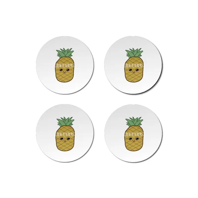 Kawaii Pineapple Bardak Altlığı