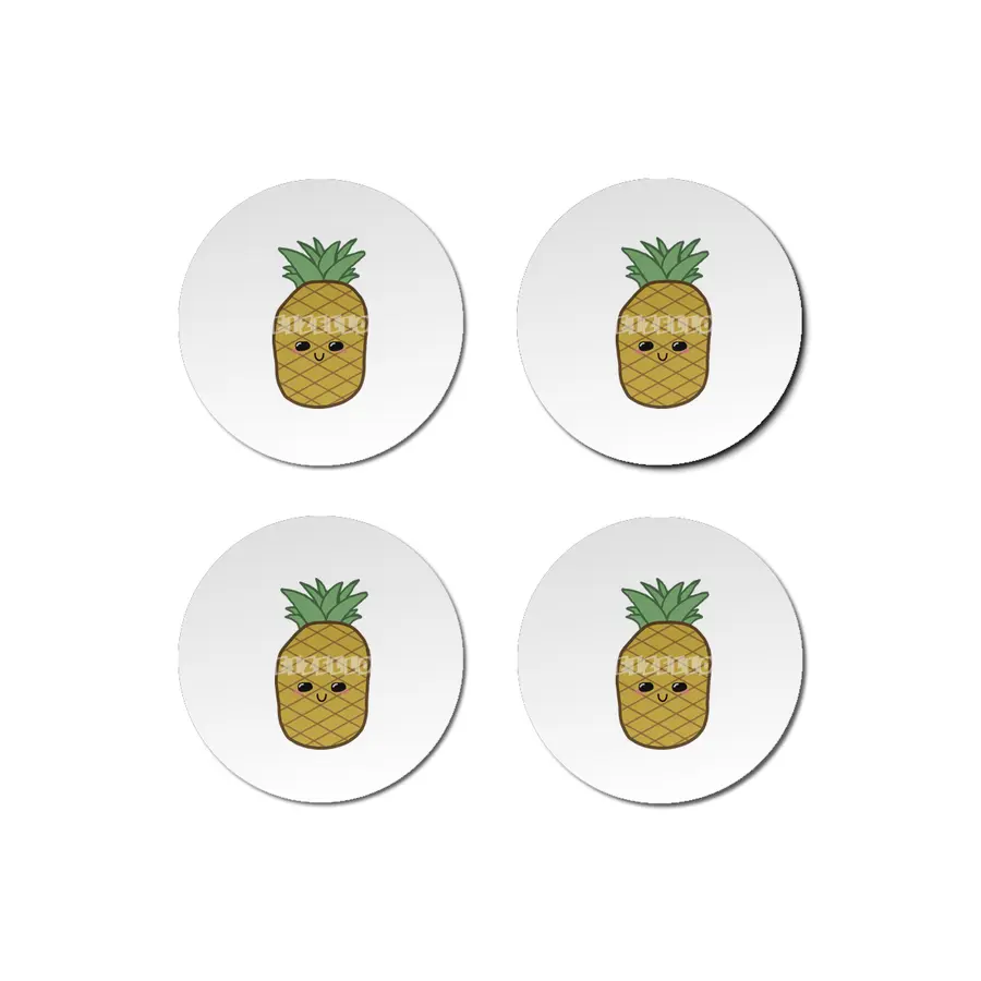 Kawaii Pineapple Bardak Altlığı
