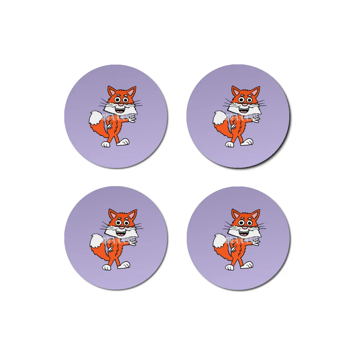 Cartoon fox Bardak Altlığı