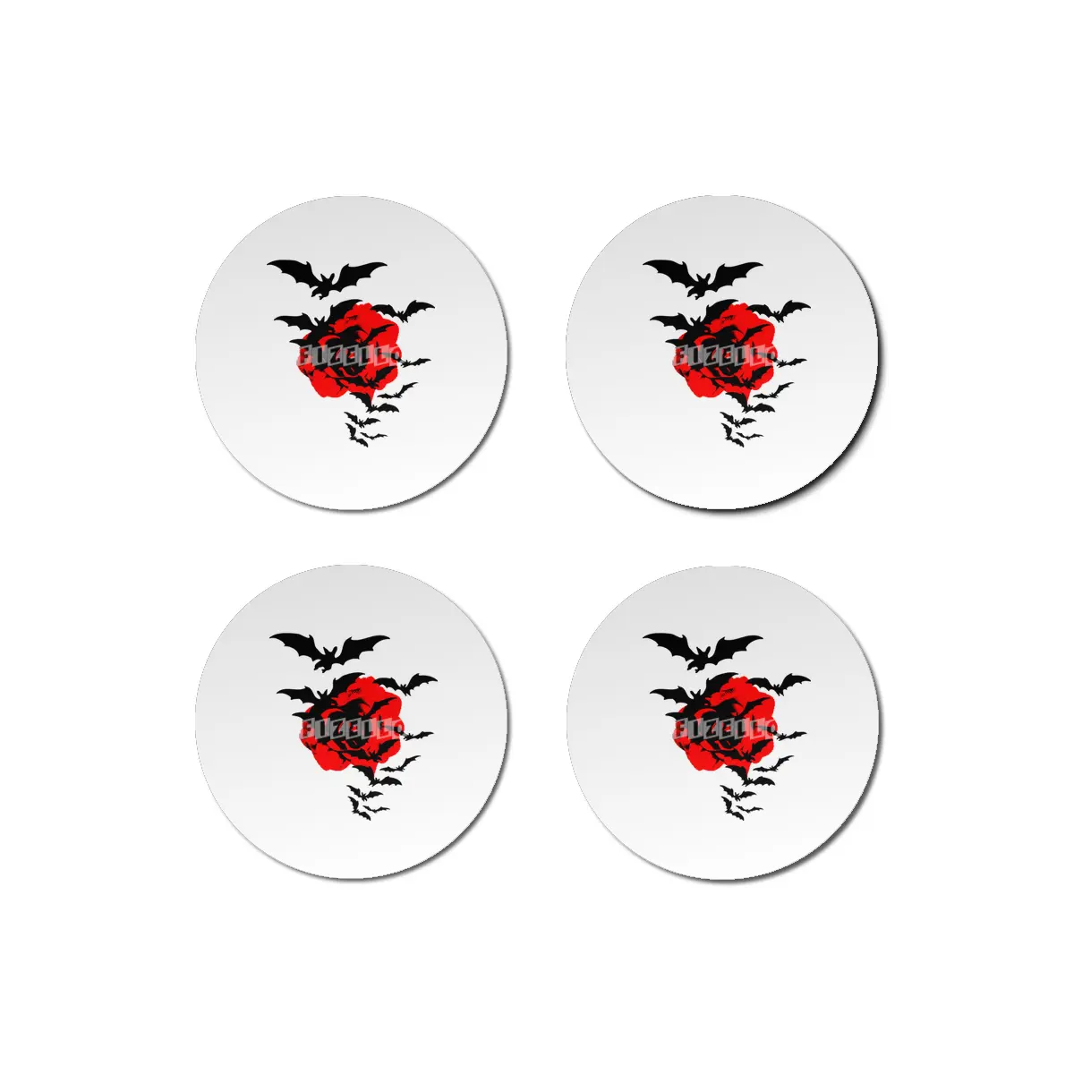 Bat Rose Bardak Altlığı