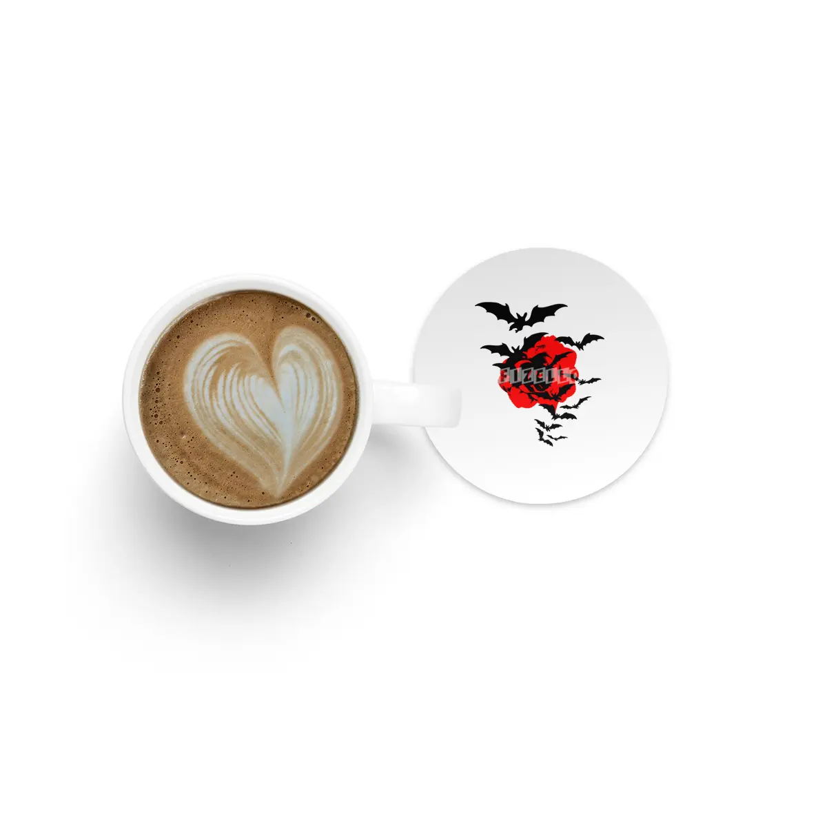 Bat Rose Bardak Altlığı