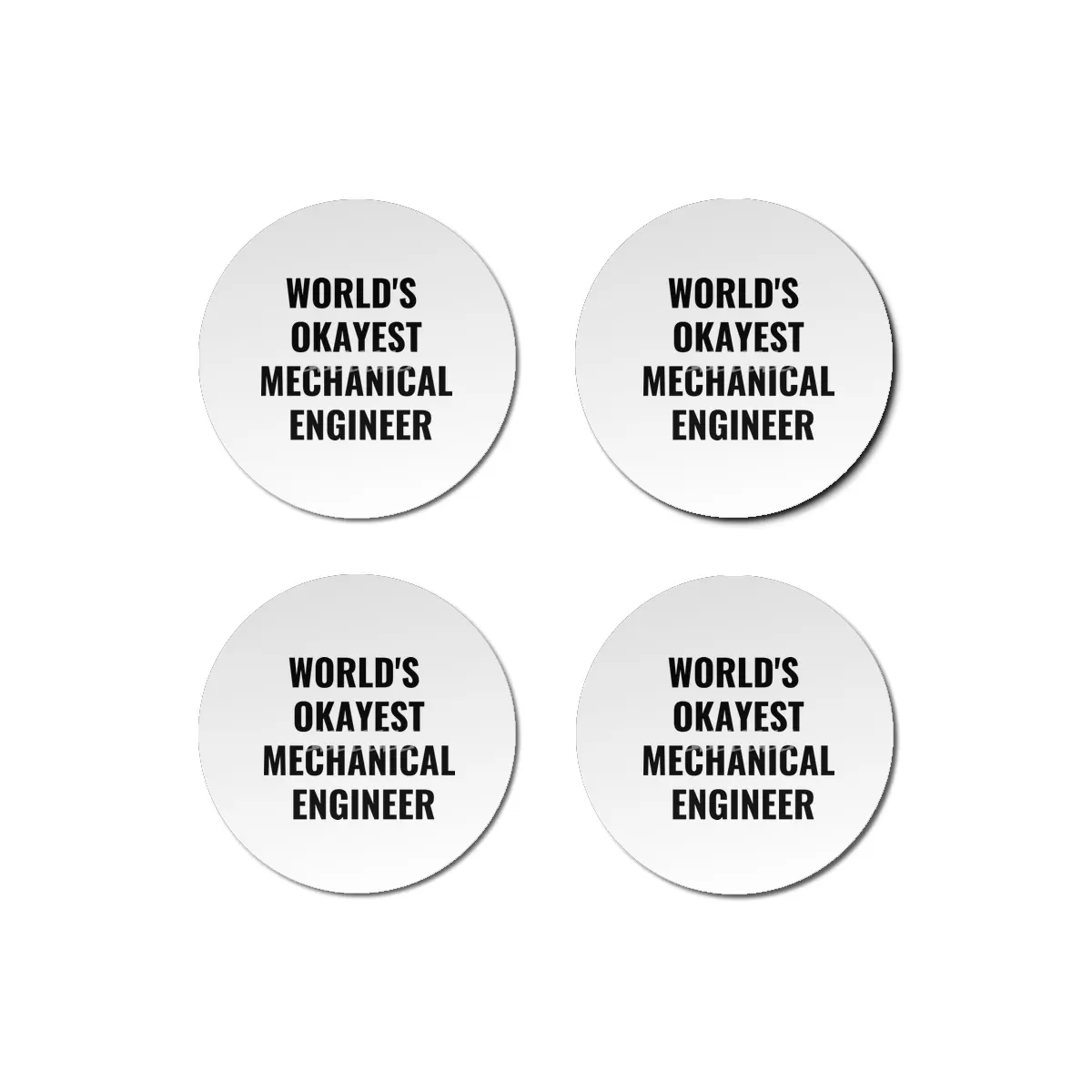 World's Okayest Mechanical Engineer Quote Bardak Altlığı