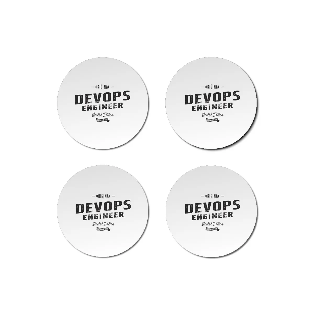 Devops Engineer Funny Job Title Profession Birthday Worker Bardak Altlığı