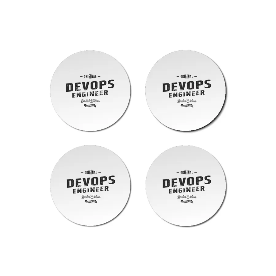 Devops Engineer Funny Job Title Profession Birthday Worker Bardak Altlığı