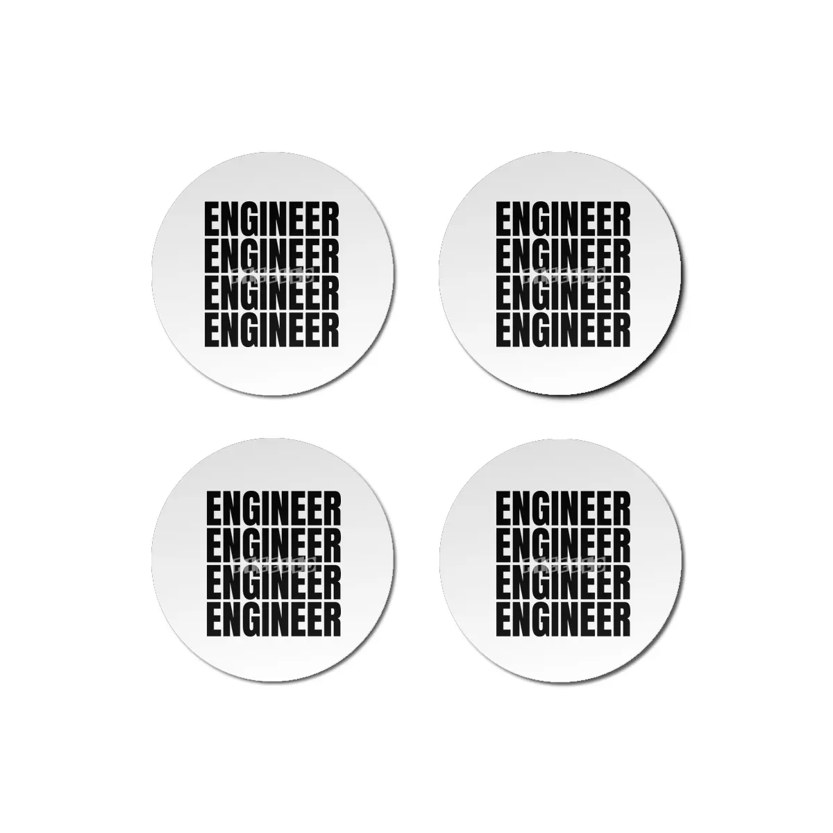 Engineer 4x Bardak Altlığı