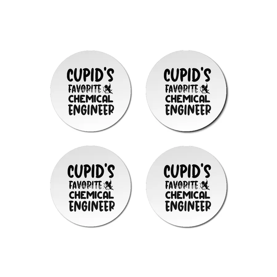 Cupids Favorite Chemical Engineer Valentines Day Bardak Altlığı